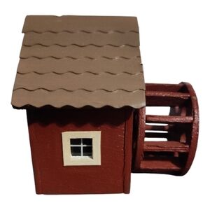 HO Scale Water Wheel Mill House Wooden